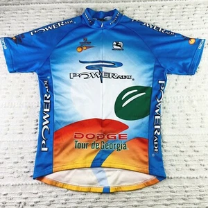 Genuine Giordana Cycling Bike Jersey Powerade Dodge Tour de Georgia 3/4 Zip READ - Picture 1 of 10