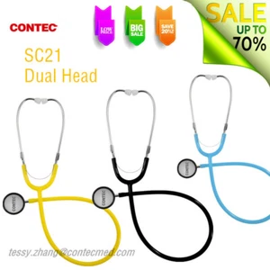 Contec SC21 Digital Sthethoscope Dual Head Sound Heart Lung arteries USA Stock - Picture 1 of 11