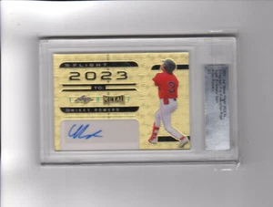2022 Leaf Metal Draft Gold Super Proof Autographs Mikey Romero Auto 1/1 - Picture 1 of 2