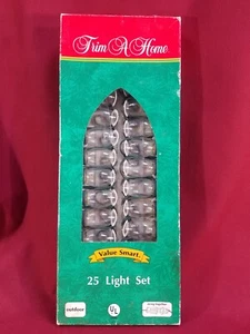 Trim A Home Indoor Outdoor 25 Clear Christmas Light Set C 9 1/4" Kmart NEW - Picture 1 of 9