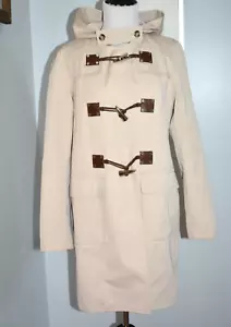 MICHAEL KORS BEIGE DUFFLE SPRING/FALL RAIN TOGGLES JACKET COAT WOMEN SZ S *EUC* - Picture 1 of 8