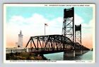 Vancouver WA-Washington, Interstate Highway Bridge River, Vintage Postcard