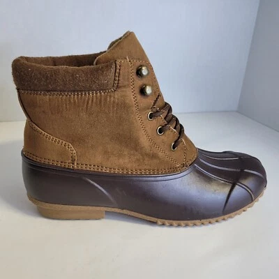 Botas de Lluvia Madden Niña Mujer Pato Tostado/Marrón Gamuza Top Talla 10 Foto 1 de 4