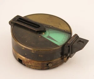 Hicks compass and ‘Watkin’ 1881 clinometer compendium. Military film prop. - Picture 1 of 21