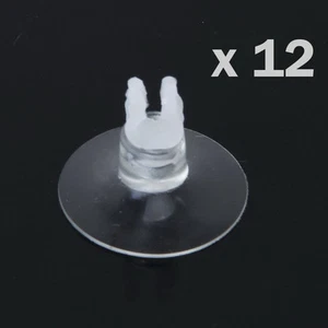 12 x Air Line Tubing Aquarium Suction Cup Clip - Picture 1 of 2