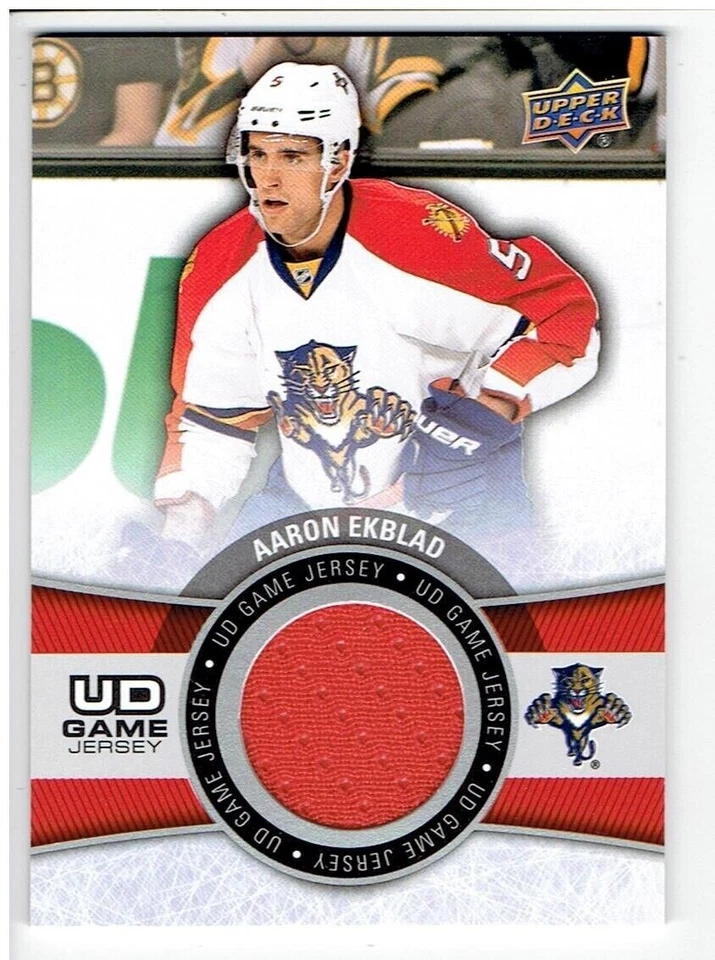 Aaron Ekblad 2015-16 Upper Deck Game Jersey Card #GJAE - Image 1 of 1