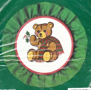 Hágalo usted mismo Oso de Peluche Bucilla Adorno de Navidad Crewel Kit de Cosición - Imagen 1 de 3