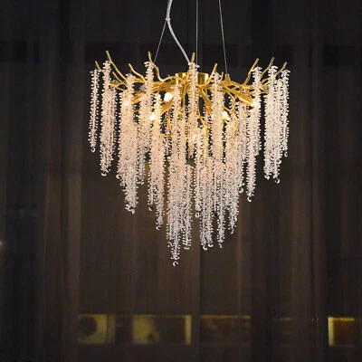 Luxury Crystal Chandelier Modern Chandelier Dining Room Kitchen (60cm Gold) - Image 1 of 4