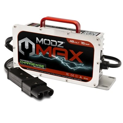 Cargador de batería MODZ Max48 15 AMP Yamaha G19 - G22 para carros de golf de 48 voltios Foto 1 de 4