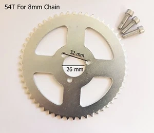 SPR11 REAR SPROCKET 54 TOOTH FOR MINI DIRT BIKE 8MM CHAIN (26mm Centre) - Picture 1 of 2