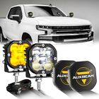 Auxbeam 2X 3"Inch Led Pods Work Light Combo Beam Driving Fog Lamp Offroad+Cover