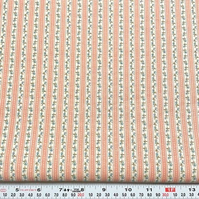 Tela de algodón floral a rayas de colección Faye Burgos Marcus Brothers por media yarda Foto 1 de 2