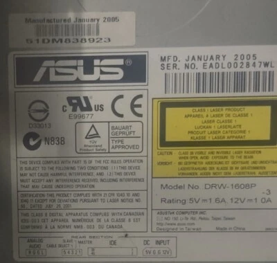 Asus DRW-1608P Drive - Image 1 of 2