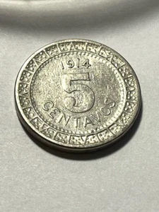 1914 Mexico 5 Centavos F+ #11882 - Picture 1 of 2
