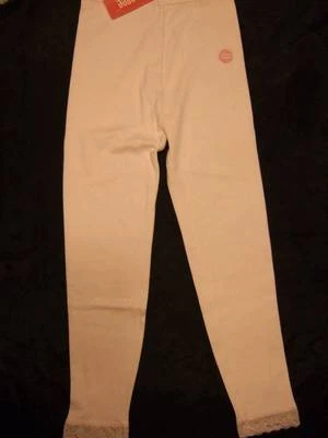 NWT Gymboree PRINCESS SNOW DROP Light pink knit leggings pants Lace hem  Girls 9 - Image 1 of 2