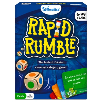 Skillmatics Rapid Rumble Board Game Family Complete Game 2-5 Players For Ages 6+