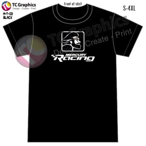 Mercury Racing Black Max Man T-shirt Front imprint - Picture 1 of 1