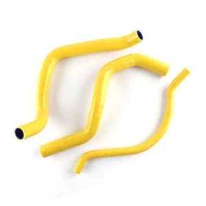 For SUZUKI GSXR750 GSX R750 2000-2003 SILICONE RADIATOR Hose Yellow - Picture 1 of 7