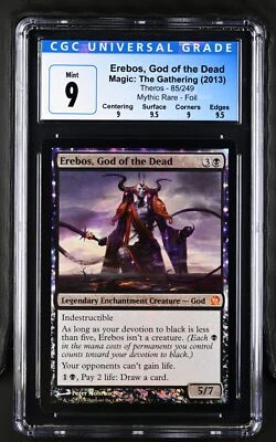 EREBOS, GOD OF THE DEAD Theros Foil Mythic CGC 9 Q++ MTG EDH [Nostalgium] - Image 1 of 2