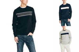 Nautica Herren Strickpullover gestreift Rundhalsausschnitt - Bild 1 von 13