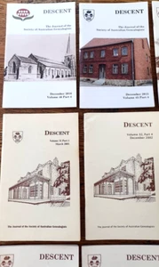 JOURNAL OF THE SOCIETY OF AUSTRALIAN GENEALOGISTS. DESCENT. 28 Volumes -AUS POST - Picture 1 of 17