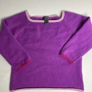 kids cashmere sweater Long Sleeve Size M Purple Pink - Picture 1 of 6