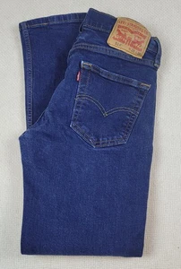 Levis 514 Jeans Mens 28x30(Fits 27x28)Blue Straight Leg Denim WaterLess Zip Fly - Picture 1 of 15