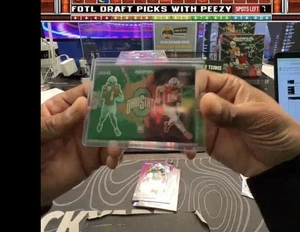 2025 Panini Prizm Draft Picks Color Blast Dual Qudshon / Will Howard Rookie RC - Foto 1 di 2