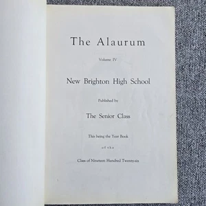 New Brighton PA New Brighton High School yearbook 1926 Pennsylvania VTG - Picture 1 of 12