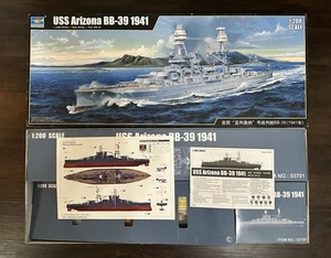 Trumpeter 03701 1:200 Scale 1941 USS Arizona BB-39 Battleship Plastic Model Kit - Picture 1 of 6