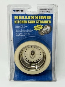 Colino lavello cucina Watts Bellissimo ottone lucido C645PVD - Foto 1 di 3