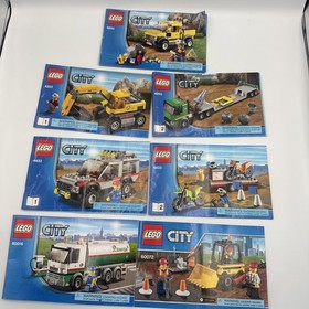 Lego City 4200, 4203, 4433, 60016, 60072 Instruction Manual Lot
