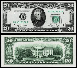 1950 $20 DOLLAR  FEDERAL RESERVE NOTE~CLEVELAND ~ CRISP UNCIRCULATED - Picture 1 of 1