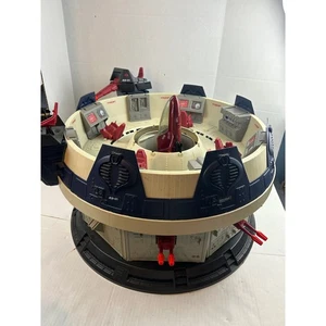 Vintage 1986 Hasbro G.I. Joe Cobra Terror Drome HQ Base mit Firebat Jet. ARAH - Bild 1 von 21