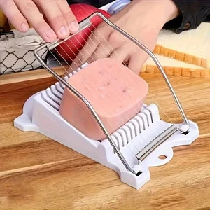 Utensile Taglierina Cucina Acciaio Inox Manuale Pranzo Carne Uova Affettatrice Multiuso - Foto 1 di 7