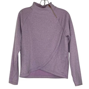 Athleta Girl Purple Mock Neck Sweatshirt Girl's size XL/14  - Picture 1 of 14