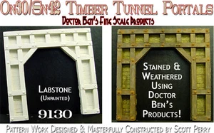 Túnel de madera portal-modelo rústico a escala obras maestras/Yorke Craftsman ¡NUEVO! - Imagen 1 de 12
