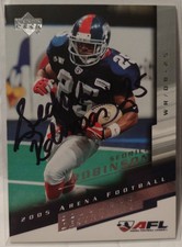 2005 Upper Deck AFL Sedrick Robinson Auto Columbus Destroyers Autograph Signed 