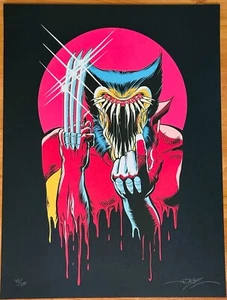 SIGNED And Numbered "X - MONSTER" Art Print ALEX PARDEE 18 x 24 - Picture 1 of 5