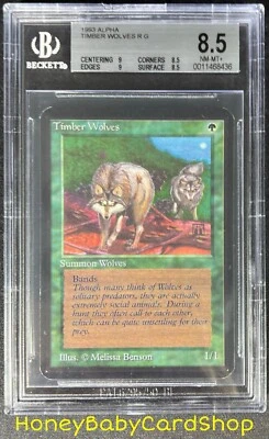 MTG Limited Edition Alpha 1993 Timber Wolves BGS 8.5Q++ (B. Quad++) NM/MT+ 93/94 - Image 1 of 4