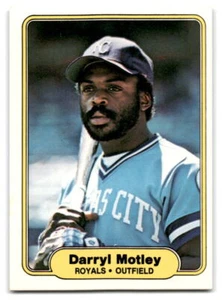 Darryl Motley 1982 Fleer Baseball #417 Kansas City Royals Rookie RC - Picture 1 of 2