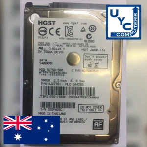 Used Working Hitachi HGST 500Gb 2.5" 5K750-500 S/N: 55GYW2SC 0A90269 01 HDD - Picture 1 of 4