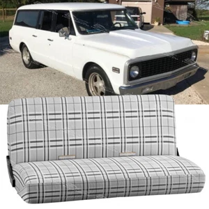 For Chevrolet Suburban Car Truck One Piece Saddle Blanket Bench Seat Cover Gray - Bild 1 von 8