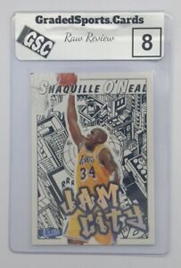 1997 Fleer Ultra Jam City Shaquille O'Neal #8, Raw Review Graded GSC 8