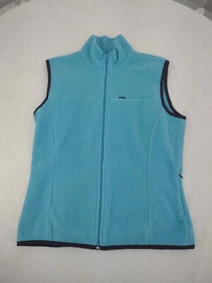 Chaleco polar GAP para mujer talla S poliéster cremallera bolsillos azules Foto 1 de 4