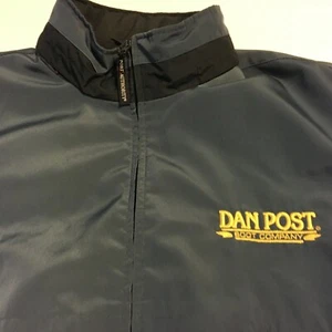 Dan Post Boots Mens Employee Full Zip Blue Jacket Size XL - Picture 1 of 7