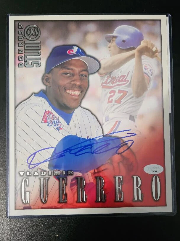Vladimir Guerrero Autographed Photo Montreal Expos JSA COA - Image 1 of 2