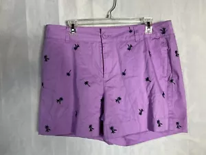 St John’s Bay lila 5” Damenshorts mit Palmen mittelhoher Bund Größe 14 - Bild 1 von 10