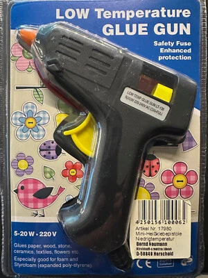 2 x Mini Niedertemperatur Heißklebepistole Glue Gun Vorschub 5-20 W, 12 Sticks - Bild 1 von 4