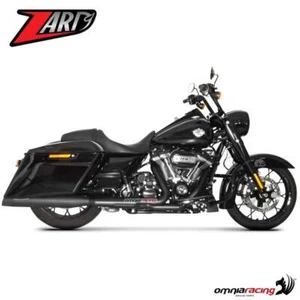 Zard exhausts black steel silencer racing for Harley Davidson Touring 2021-2023 - Imagen 1 de 5